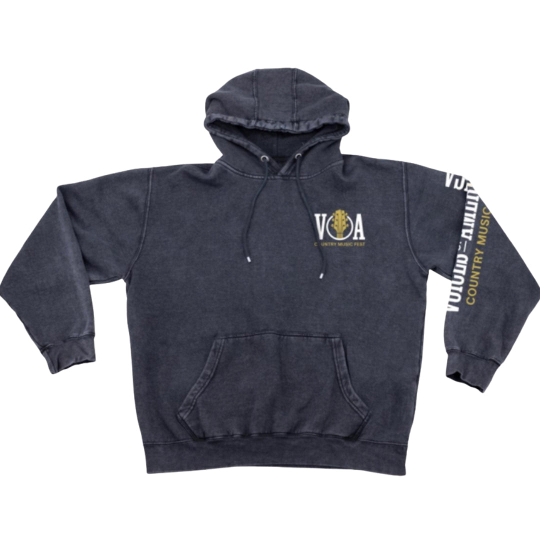 VOA Black Hoodie – Steer Skull