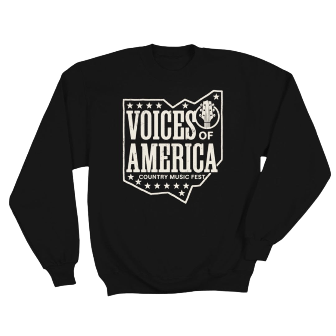 VOA 2025 Festival Lineup Crewneck – Black