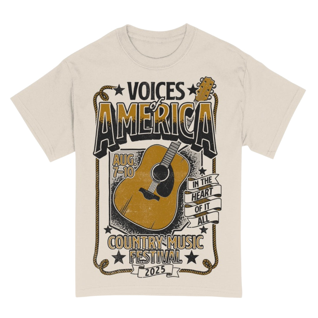 VOA 2025 Festival Lineup Tee – Tan
